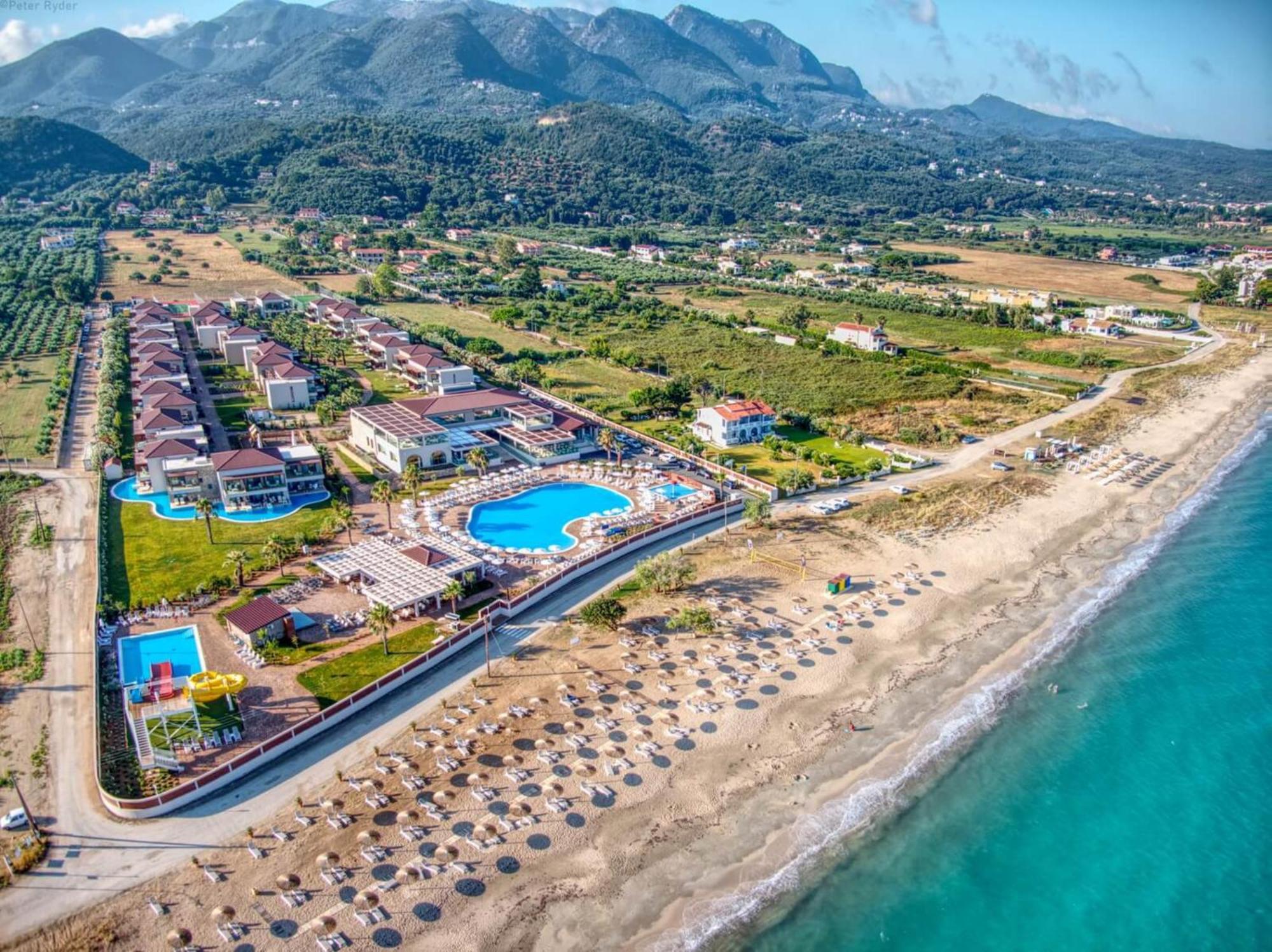 Almyros Beach Almiros Beach Bagian luar foto Aerial view of the resort