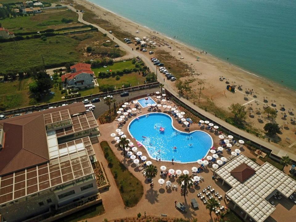 Almyros Beach Almiros Beach Bagian luar foto Aerial view of the beach